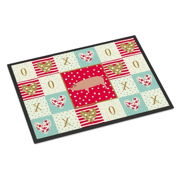 Carolines Treasures 18 x 27 in. American Landrace Pig Love Indoor or Outdoor Mat CK5359MAT - main